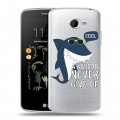 Полупрозрачный дизайнерский силиконовый чехол для LG K5 Прозрачные акулы