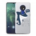 Полупрозрачный дизайнерский пластиковый чехол для Nokia 6.2 Прозрачные акулы