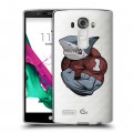 Полупрозрачный дизайнерский пластиковый чехол для LG G4 Прозрачные акулы
