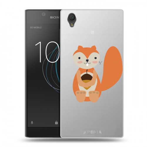 Полупрозрачный дизайнерский пластиковый чехол для Sony Xperia L1 Прозрачные белки