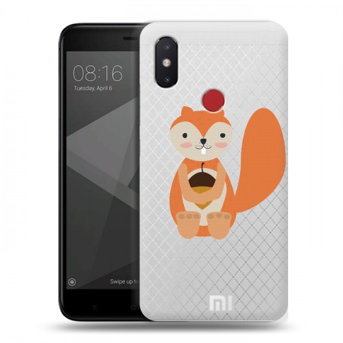 Полупрозрачный дизайнерский пластиковый чехол для Xiaomi Mi8 SE Прозрачные белки