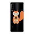 Полупрозрачный дизайнерский силиконовый чехол для Huawei Y9s Прозрачные белки