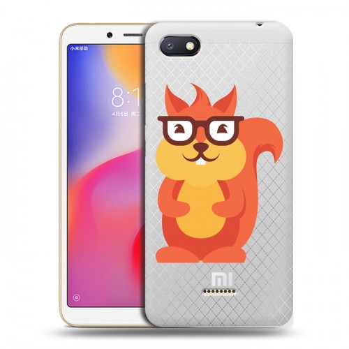 Полупрозрачный дизайнерский пластиковый чехол для Xiaomi RedMi 6A Прозрачные белки