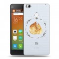 Полупрозрачный дизайнерский пластиковый чехол для Xiaomi Mi4S Прозрачные белки