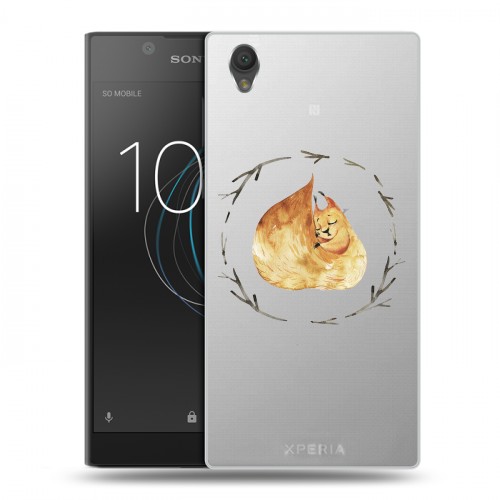 Полупрозрачный дизайнерский пластиковый чехол для Sony Xperia L1 Прозрачные белки