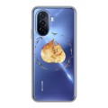 Полупрозрачный дизайнерский пластиковый чехол для Huawei Nova Y70 Прозрачные белки