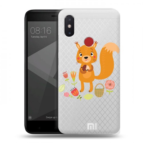 Полупрозрачный дизайнерский пластиковый чехол для Xiaomi Mi8 SE Прозрачные белки