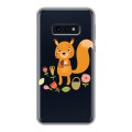 Полупрозрачный дизайнерский силиконовый чехол для Samsung Galaxy S10e Прозрачные белки