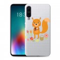 Полупрозрачный дизайнерский силиконовый чехол для Meizu 16T Прозрачные белки