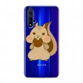 Полупрозрачный дизайнерский пластиковый чехол для Huawei Honor 20 Прозрачные белки