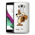 Полупрозрачный дизайнерский пластиковый чехол для LG G4 S Прозрачные белки