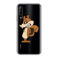 Полупрозрачный дизайнерский силиконовый чехол для Huawei Y9s Прозрачные белки