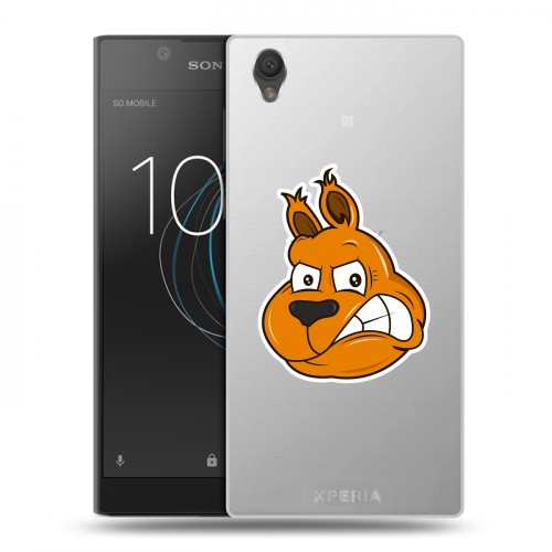 Полупрозрачный дизайнерский пластиковый чехол для Sony Xperia L1 Прозрачные белки