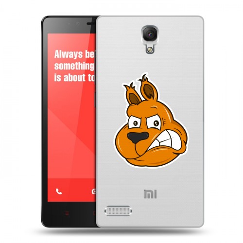 Полупрозрачный дизайнерский пластиковый чехол для Xiaomi RedMi Note Прозрачные белки