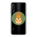 Полупрозрачный дизайнерский силиконовый чехол для Huawei Y9s Прозрачные белки