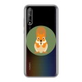 Полупрозрачный дизайнерский силиконовый чехол для Huawei Y8p Прозрачные белки