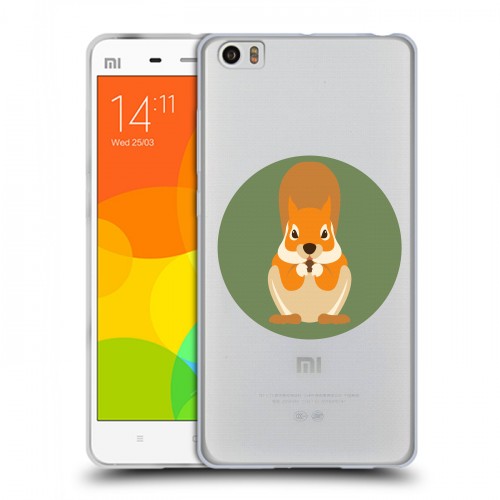 Полупрозрачный дизайнерский силиконовый чехол для Xiaomi Mi Note Прозрачные белки