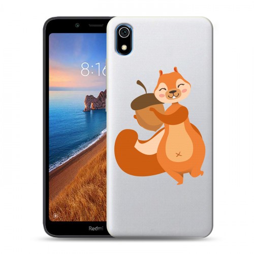 Полупрозрачный дизайнерский пластиковый чехол для Xiaomi RedMi 7A Прозрачные белки