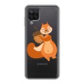 Полупрозрачный дизайнерский пластиковый чехол для Samsung Galaxy A12 Прозрачные белки