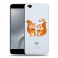 Полупрозрачный дизайнерский пластиковый чехол для Xiaomi Mi5C Прозрачные белки