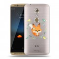 Полупрозрачный дизайнерский пластиковый чехол для ZTE Axon 7 Прозрачные белки