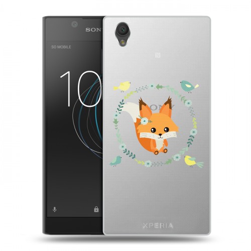 Полупрозрачный дизайнерский пластиковый чехол для Sony Xperia L1 Прозрачные белки