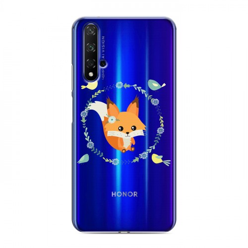 Полупрозрачный дизайнерский пластиковый чехол для Huawei Honor 20 Прозрачные белки