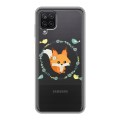 Полупрозрачный дизайнерский пластиковый чехол для Samsung Galaxy A12 Прозрачные белки