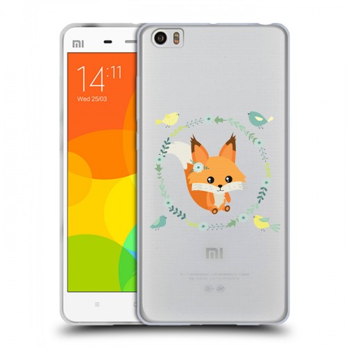 Полупрозрачный дизайнерский силиконовый чехол для Xiaomi Mi Note Прозрачные белки