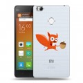 Полупрозрачный дизайнерский пластиковый чехол для Xiaomi Mi4S Прозрачные белки