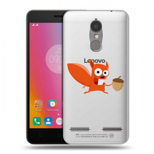 Полупрозрачный дизайнерский силиконовый чехол для Lenovo K6 Прозрачные белки