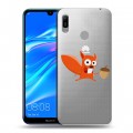 Полупрозрачный дизайнерский пластиковый чехол для Huawei Y6 (2019) Прозрачные белки