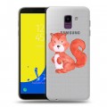 Полупрозрачный дизайнерский пластиковый чехол для Samsung Galaxy J6 Прозрачные белки