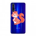 Полупрозрачный дизайнерский пластиковый чехол для Huawei Honor 20 Прозрачные белки