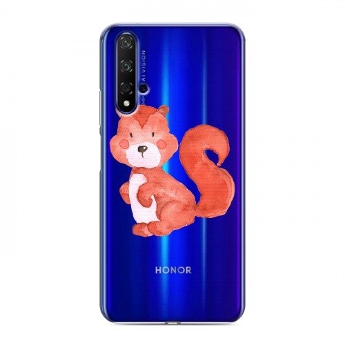 Полупрозрачный дизайнерский пластиковый чехол для Huawei Honor 20 Прозрачные белки