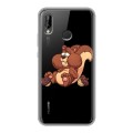 Полупрозрачный дизайнерский пластиковый чехол для Huawei P20 Lite Прозрачные белки