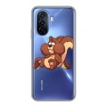 Полупрозрачный дизайнерский пластиковый чехол для Huawei Nova Y70 Прозрачные белки