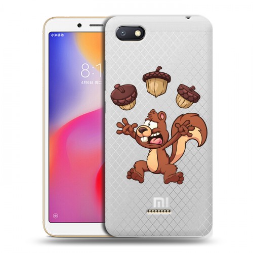 Полупрозрачный дизайнерский пластиковый чехол для Xiaomi RedMi 6A Прозрачные белки