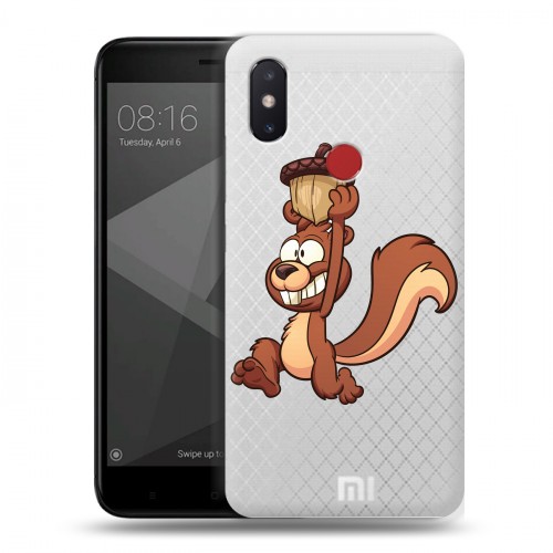 Полупрозрачный дизайнерский пластиковый чехол для Xiaomi Mi8 SE Прозрачные белки