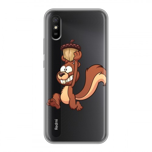 Полупрозрачный дизайнерский силиконовый чехол для Xiaomi RedMi 9A Прозрачные белки