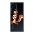 Полупрозрачный дизайнерский пластиковый чехол для XIaomi Poco F5 Прозрачные белки