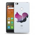 Полупрозрачный дизайнерский пластиковый чехол для Xiaomi Mi4S Прозрачные белки