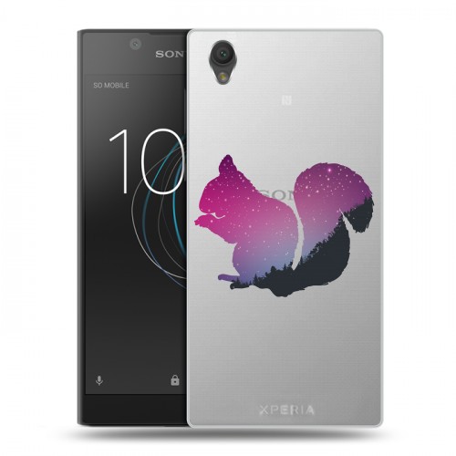 Полупрозрачный дизайнерский пластиковый чехол для Sony Xperia L1 Прозрачные белки