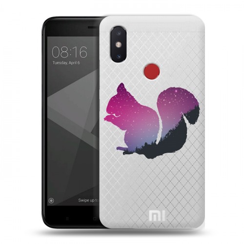 Полупрозрачный дизайнерский пластиковый чехол для Xiaomi Mi8 SE Прозрачные белки