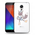 Полупрозрачный дизайнерский пластиковый чехол для Meizu MX5 Прозрачные белки