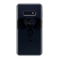 Полупрозрачный дизайнерский силиконовый чехол для Samsung Galaxy S10e Прозрачные Драконы