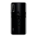 Полупрозрачный дизайнерский силиконовый чехол для Huawei Y9s Прозрачные Драконы