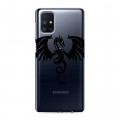 Полупрозрачный дизайнерский силиконовый с усиленными углами чехол для Samsung Galaxy M51 Прозрачные Драконы