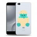 Полупрозрачный дизайнерский пластиковый чехол для Xiaomi Mi5C Прозрачные Драконы