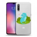 Полупрозрачный дизайнерский силиконовый с усиленными углами чехол для Xiaomi Mi9 Прозрачные Драконы